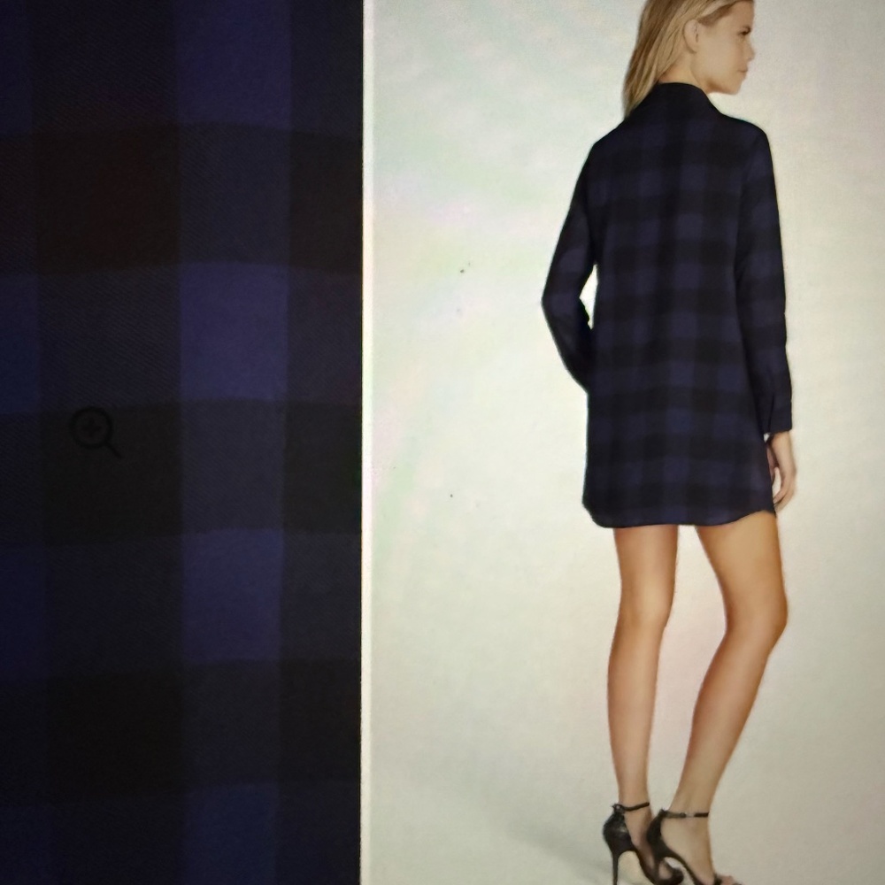 BB Dakota Buffalo Plaid Shirt Dress Long Sleeve - Picture 3 of 5